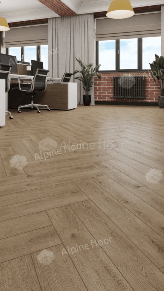 Ламинат "Alpine Floor" Herringbone 12 PRO Дуб Прованс (606*101*12 мм) — купить в Иваново