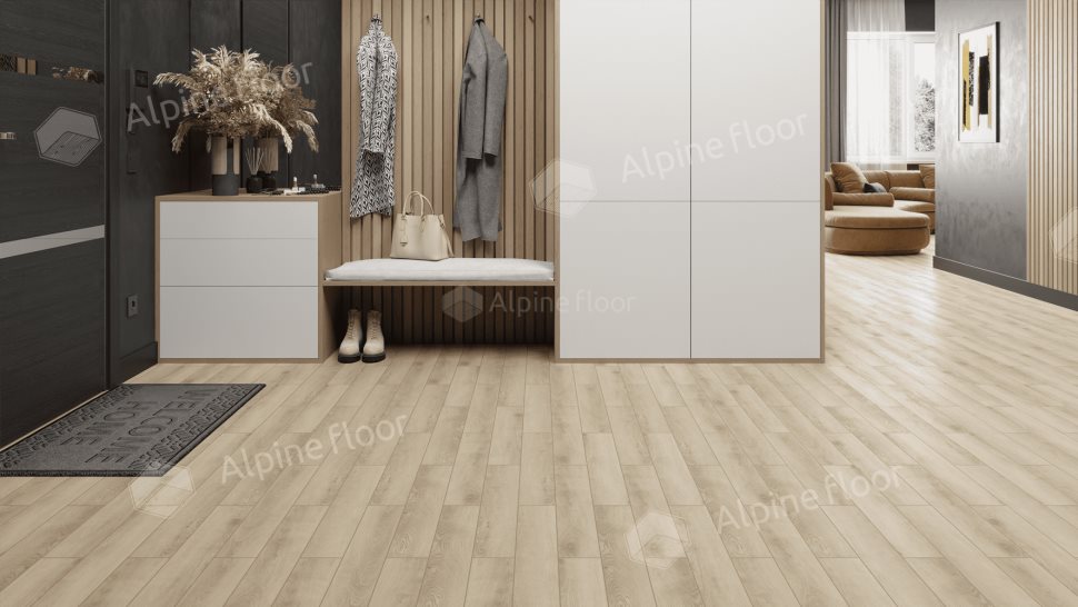 Ламинат "Alpine Floor" Herringbone 12 PRO Дуб Орлеан (606*101*12 мм) — купить в Иваново