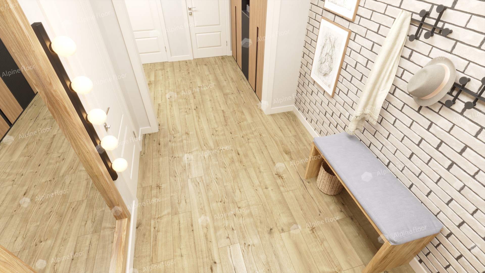 Ламинат "Alpine Floor" Дуб Эмпуриабрава (1285*192*8 мм) — купить в Иваново