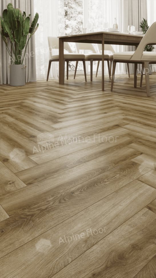 Ламинат "Alpine Floor" Herringbone 12 PRO Дуб Марсель (606*101*12 мм) — купить в Иваново