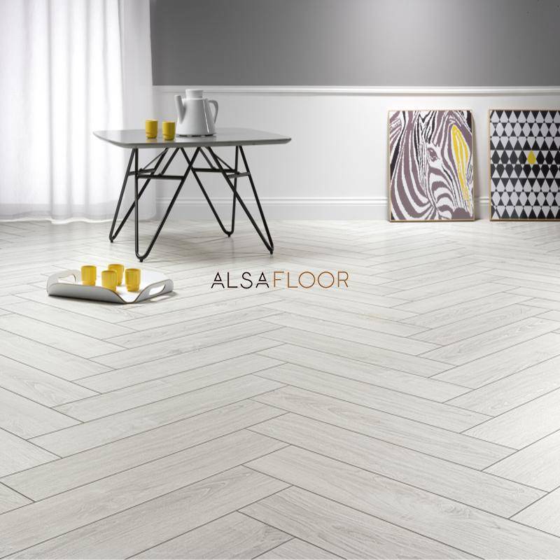 Ламинат "Alsafloor" Herringbone Дуб Полярный (640*143*12 мм) — купить в Иваново