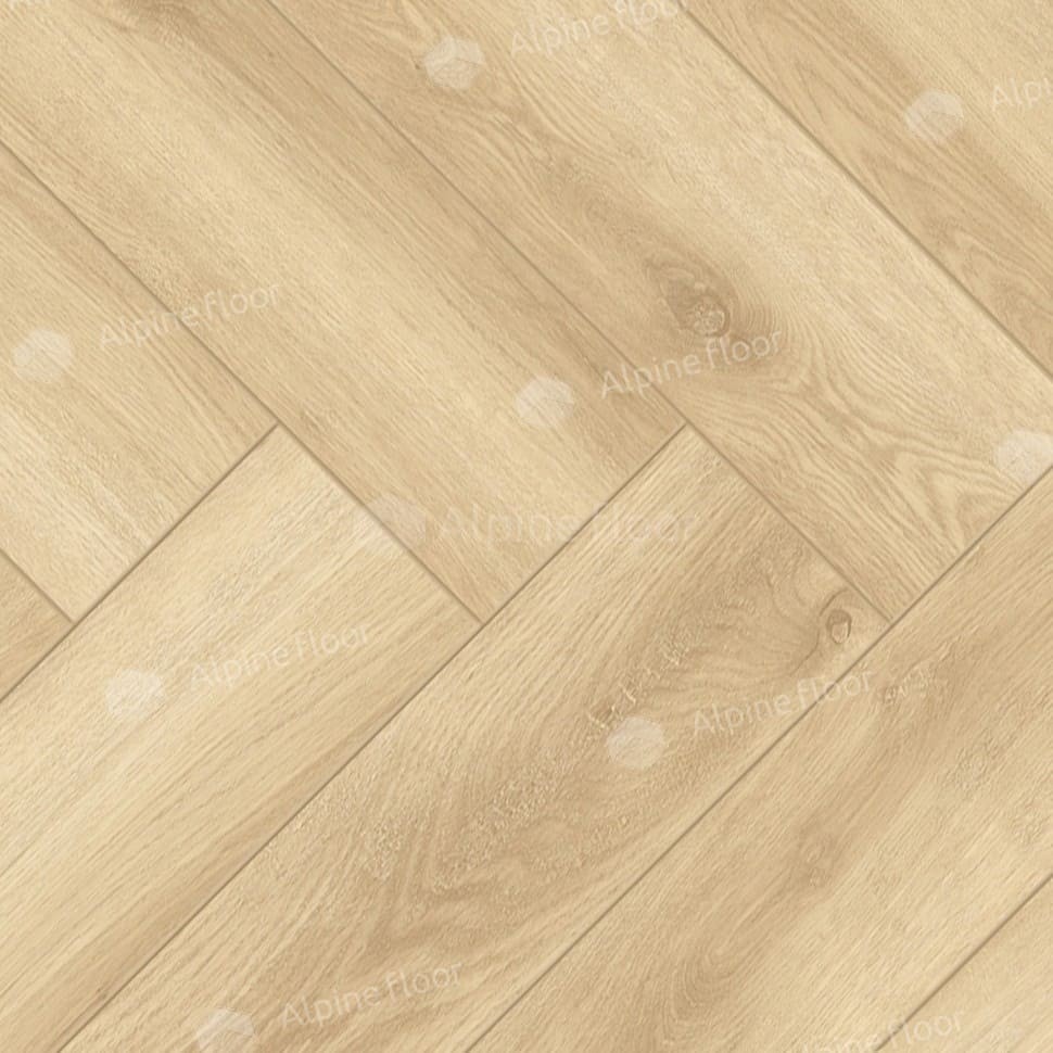 Ламинат "Alpine Floor" Herringbone Дуб Шампань (606*101*8 мм) — купить в Иваново